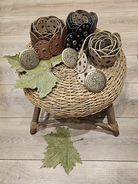 Cinto em couro Boho Chic