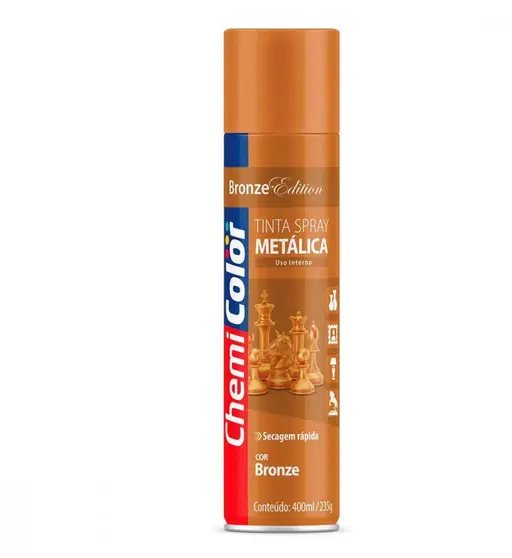 Tinta Spray Metálica Bronze 400ml Chemicolor