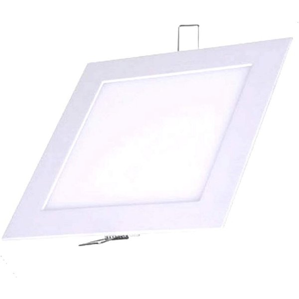 KIT 3 Painel de Embutir LED, 18W 22 BR6500K Bivolt, Quadrado, Branco