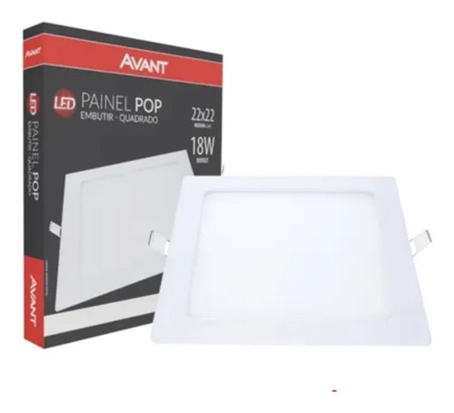 Plafon Led Luminaria Embutir Painel Teto 18w Avant Bivolt 110v/220v