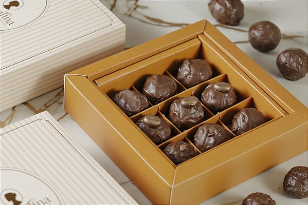 Caixa de Seleção de Trufas Sabores Intensos