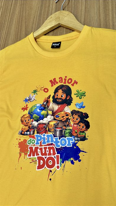 Camisa “O Maior Pintor do Mundo” Amarelo Ouro