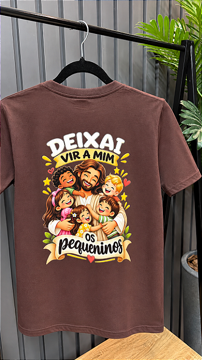 Camisa Ministério Infantil - Marrom 100% Algodão