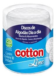 Algodão Disco Pote Cotton