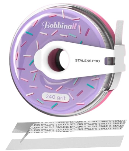 Lixa Refil em Rolo Adesiva | Staleks Pro | com estojo | 8 metros