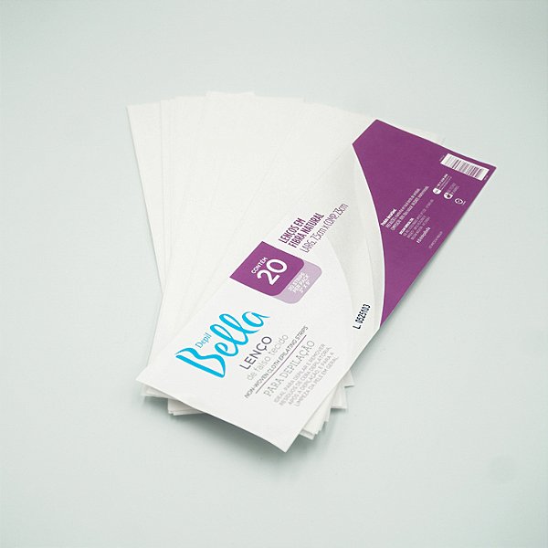 Lenço para Depilação Branco 20fls