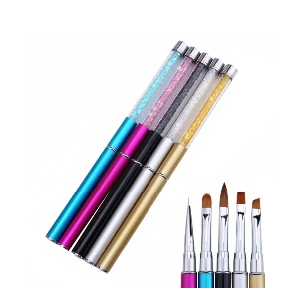 Pincel Fan Nails c/5un Tubo