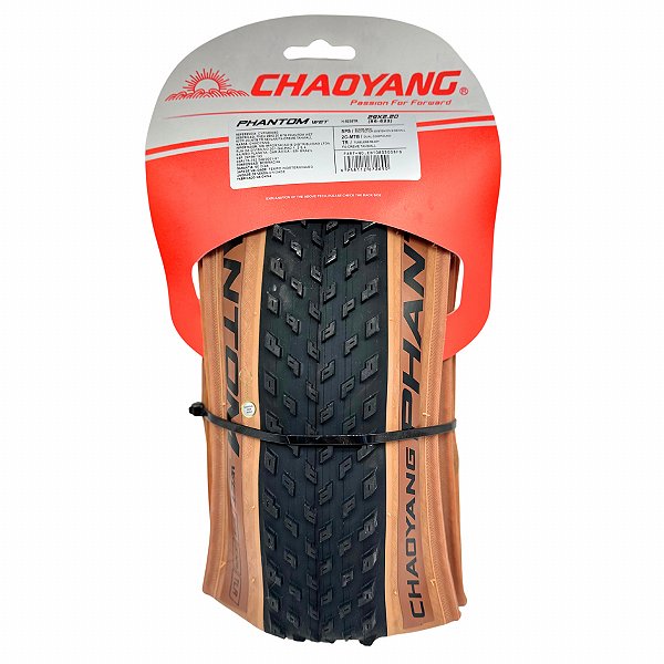 Pneu chaoyang phantom wet 29X2.20 tubeless  faixa creme