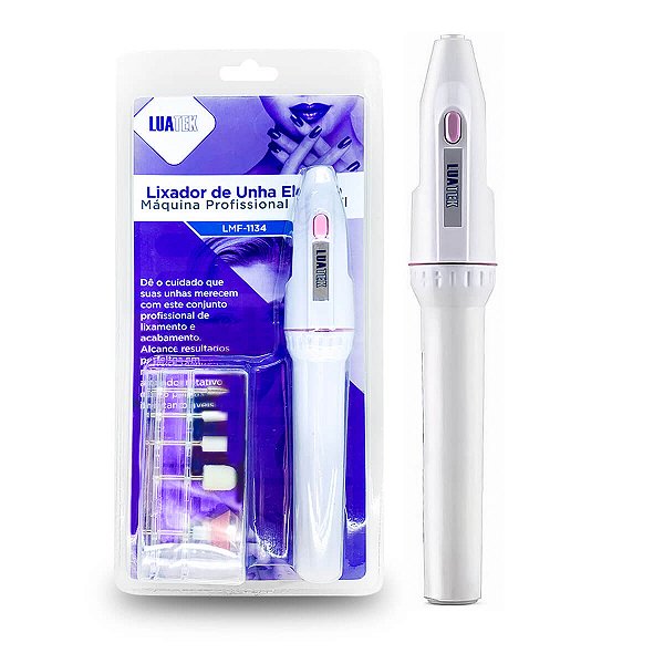 Kit Lixa Elétrica De Unhas Naturais Modelador