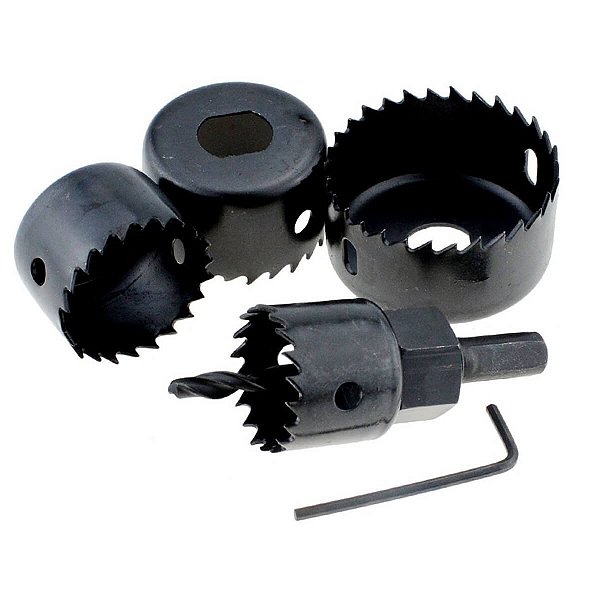 Kit Serra Copos – Serras de 32mm a 54mm para Gesso, Madeira e PVC