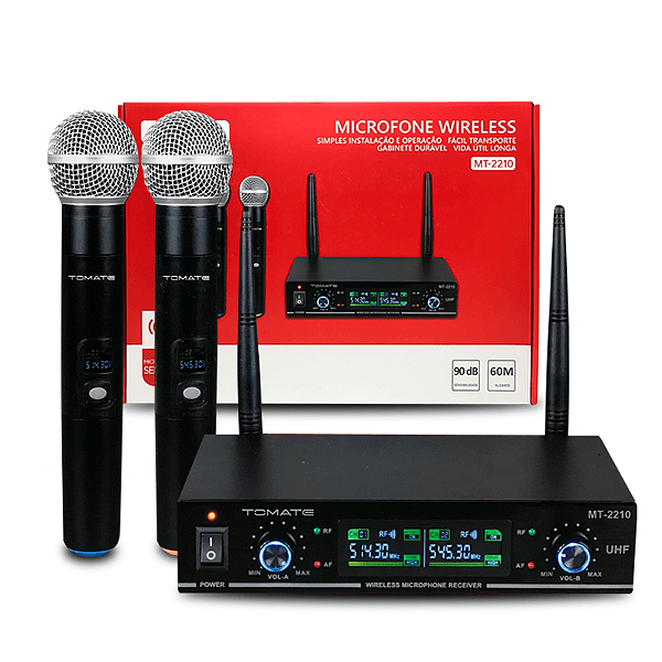 Microfone Sem Fio Duplo Para Palestra Palco