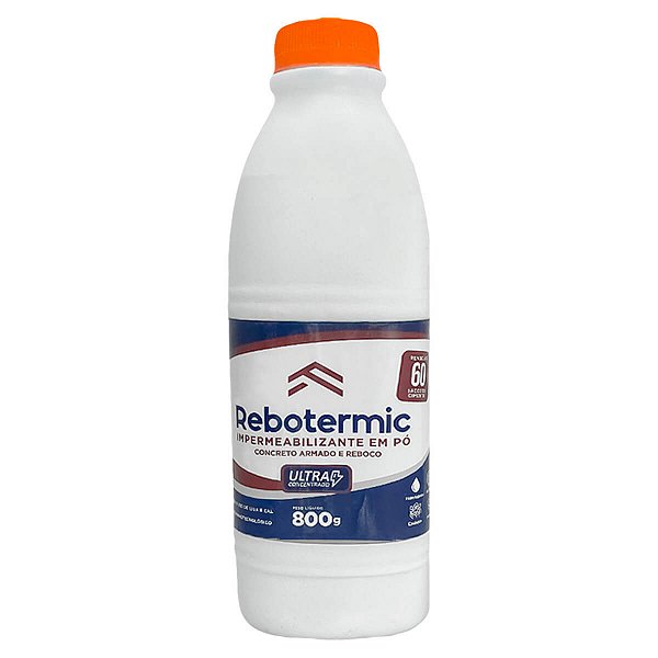 Impermeabilizante em Pó Rebotermic 800g Alta Durabilidade