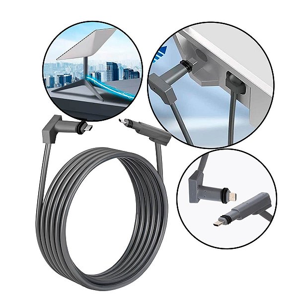 Cabo Starlink V2 Gen2 15 metros com proteção IP68 reforçada