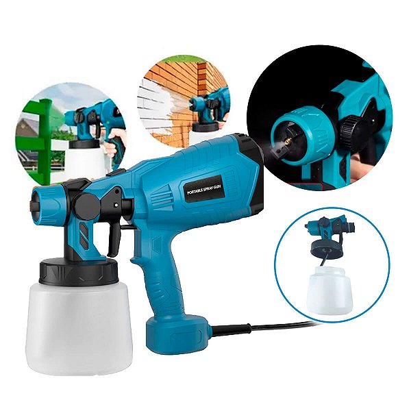 Pulverizadora elétrica 127v com jato ajustável e bicos