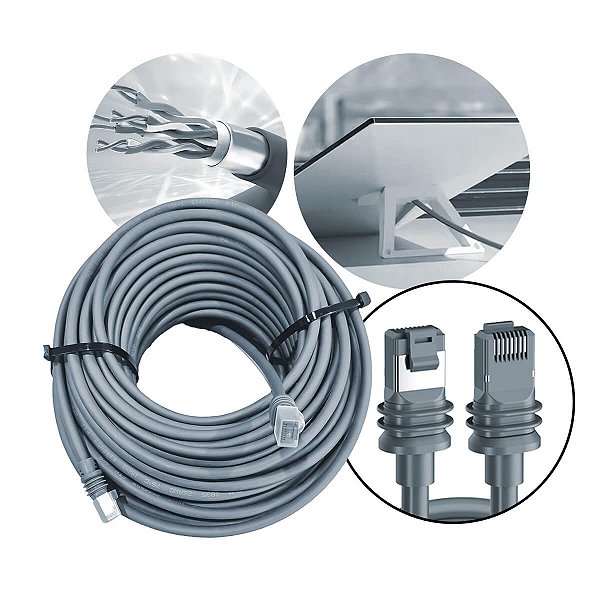 Cabo de reposição Starlink 30 metros com conexão estável