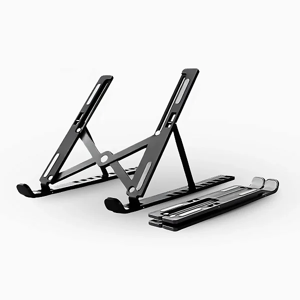 Suporte para Notebook Ajustável Ergonômico Portátil Dobrável Seguro