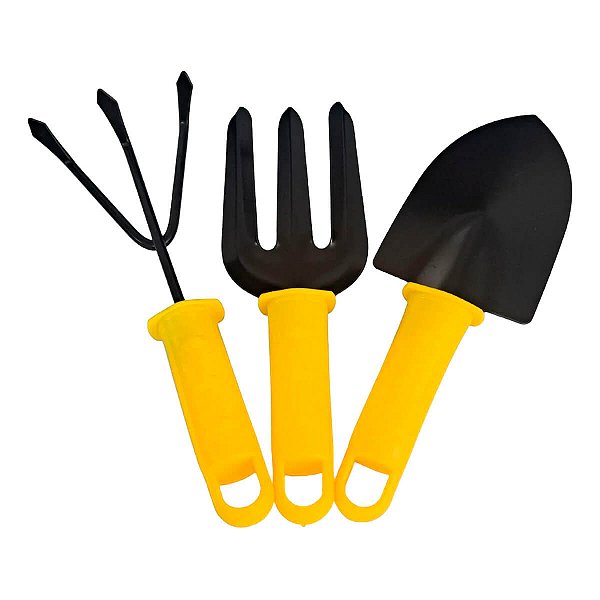 Kit de Jardinagem 3 Peças Antiderrapante Resistente