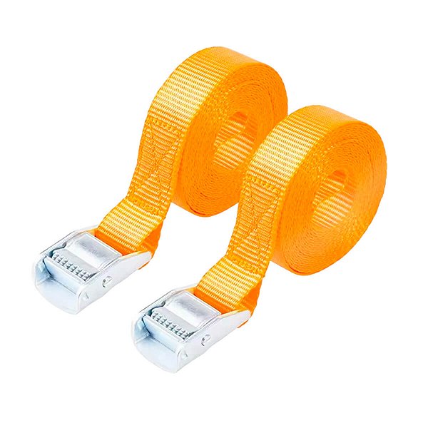 Kit 2 Cintas para Carga 2,5m x 25mm Reforçadas Suporta até 250kg