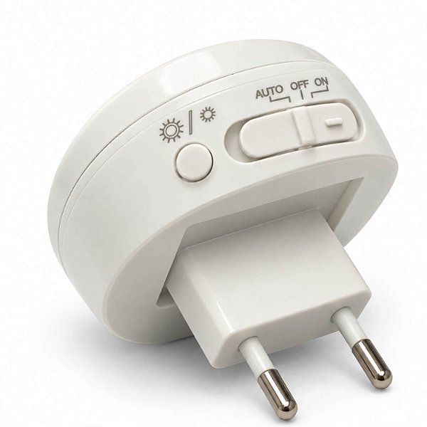 Luz Noturna Led com Sensor de Movimento Bivolt e 5 Níveis de Brilho