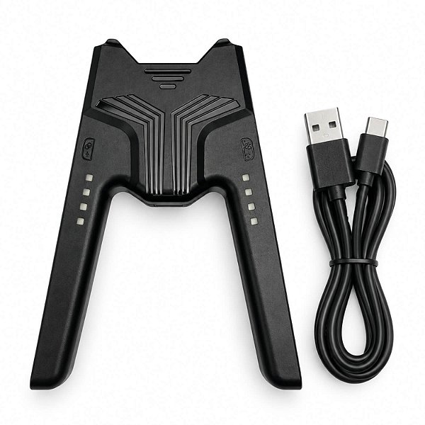 Punho Carregador para Joy Con Nintendo Switch com Indicador Led