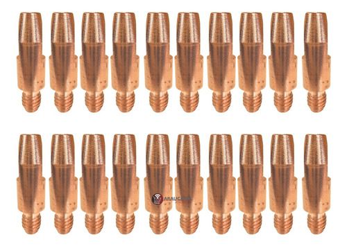 Kit 20 und Bico Contato 1mm M8x30 Tocha Mig 360 36ak Lynus 000134421