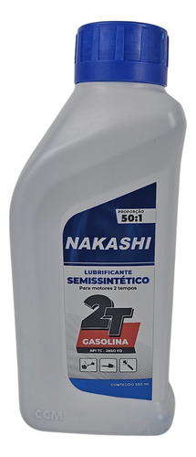 Óleo Semissintético Nakashi Para Motores 2 Tempos 500ml