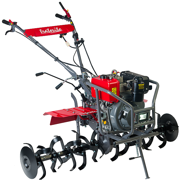 Motocultivador Branco A Diesel 10,6hp 406cc Pe Roda 13