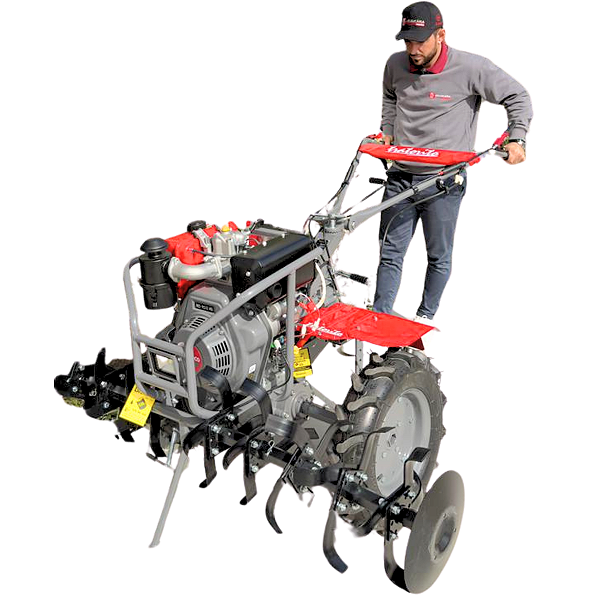 Motocultivador Branco A Diesel 10,6hp 406cc Pe Roda 13