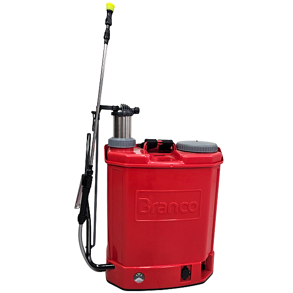 Pulverizador Costal 2em1 Manual e Bateria Branco BPC20BM