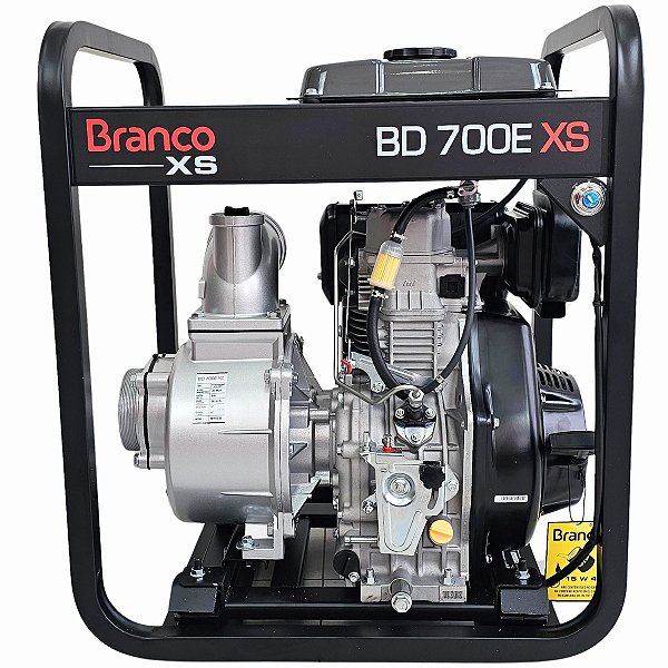 Motobomba Autoescorvante Diesel Branco Partida Elétrica Bd700e XS