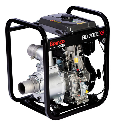Motobomba Autoescorvante Diesel Branco Partida Elétrica Bd700e XS