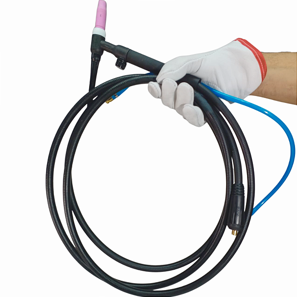 Tocha Tig Seca Solda C/ Valvula Conexão 9mm Wp17 Lynus