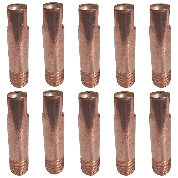 Kit 10un Bico Contato 0.8mm M6x25 Tocha Mig Lynus 15Ak 000113897