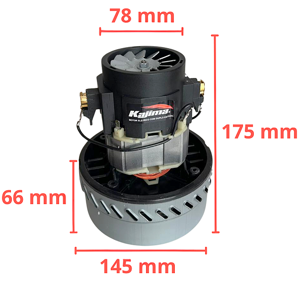 Motor Aspirador De Pó Liquido Kajima Duplo Estágio 220v