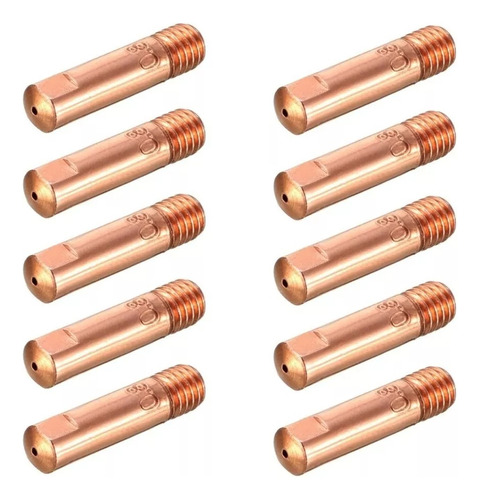 10 Bicos De Contato 0,8mm P/ Tocha Mig 24ak / 25aK 150-250