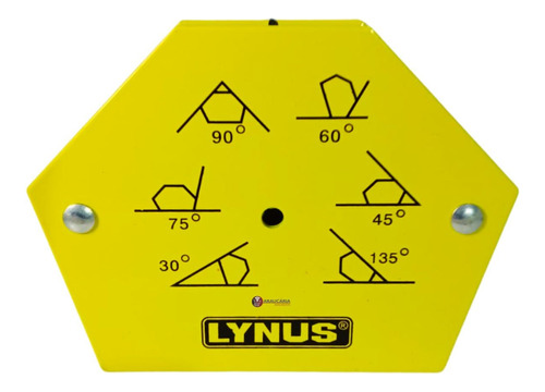 Esquadro Magnético Hexagonal Para Solda 35kg Lynus