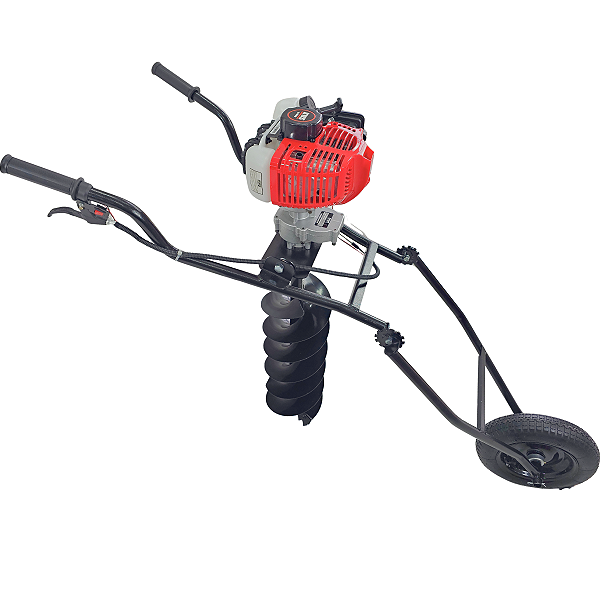 Perfurador De Solo Kawashima Broca De 30cm Com Carrinho