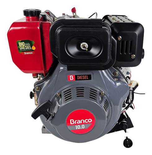 Motor Diesel Branco Bd-10.0 406cc Part. Elétrico 10hp 10cv
