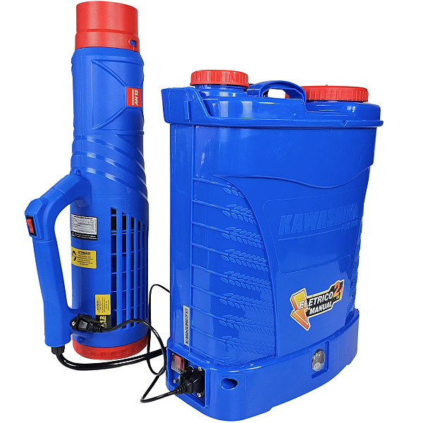 Pulverizador Elétrico Kawashima Costal Com Turbo Nebulizador