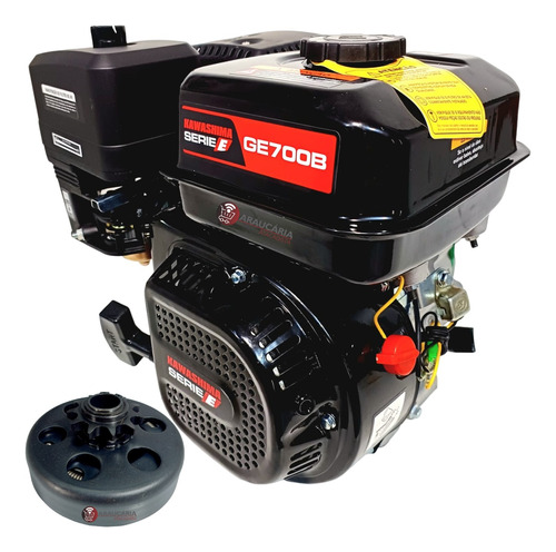 Motor Estacionário Com Embreagem Dentada Kawashima 7 Hp