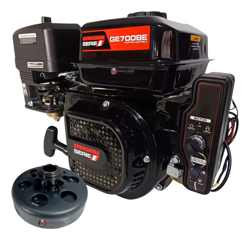 Motor Partida Elétrica Kawashima 7hp Embreagem Corrente