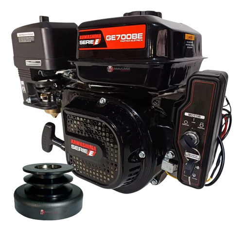 Motor Kawashima Ge700be 7,0hp Partida Elétrica Embreagem Pol