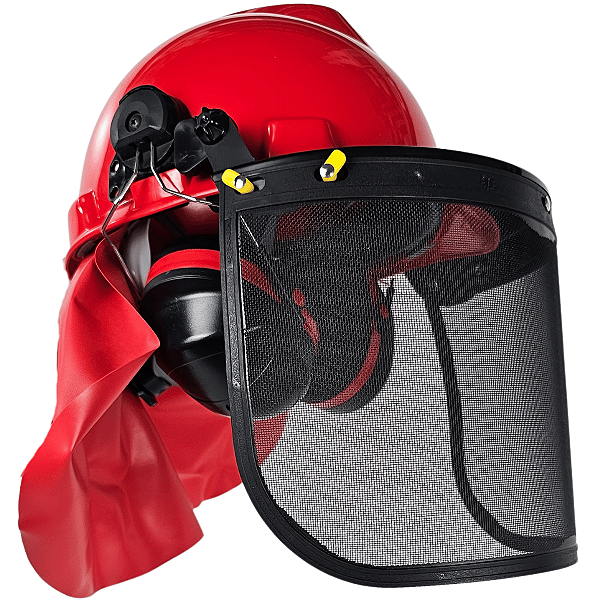 Capacete Com Protetor Facial Auricular E Nuca Kawashima