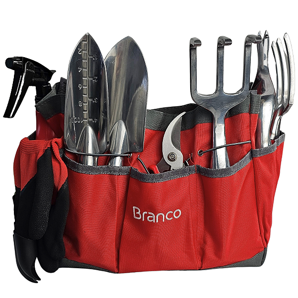 Conjunto Para Jardinagem Bolsa Com 11 Peças Branco Motores