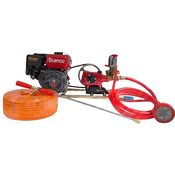 Pulverizadora Agrícola 22Lt Gasolina Com Mangueira Branco