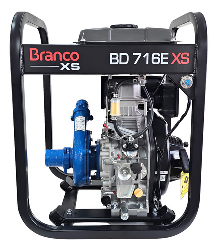 Motobomba Diesel Bd716exs 6,9cv 2,5pol Part Elétrica Branco