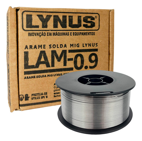 Arame De Solda Mig Para Uso Sem Gas 0.8mm 0,9kg Lynus