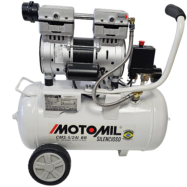 Compressor De Ar Elétrico Motomil Cms-5/24br 24l 1hp