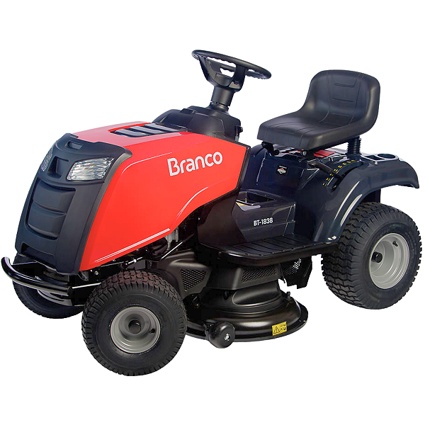 Trator Cortador Grama Gasolina 4t 500cc 17,5hp BT1838 Branco