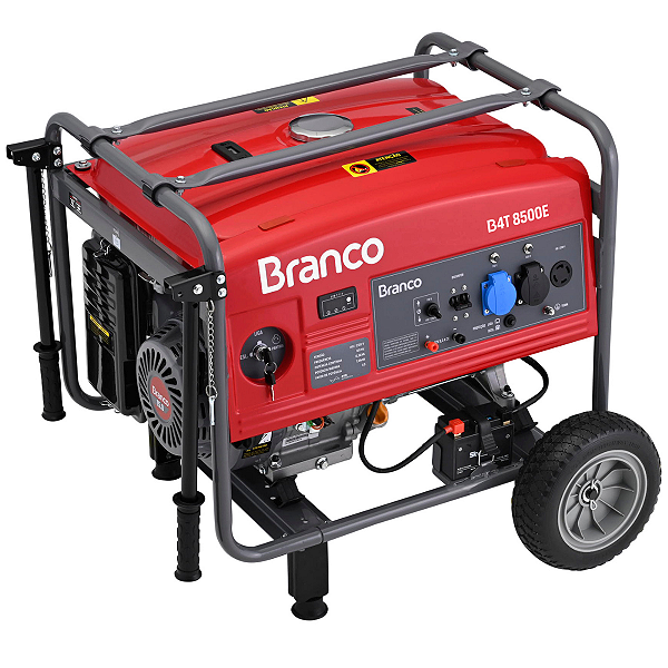 Gerador de energia Branco B4T8500E 17hp 460cc - 220/110v